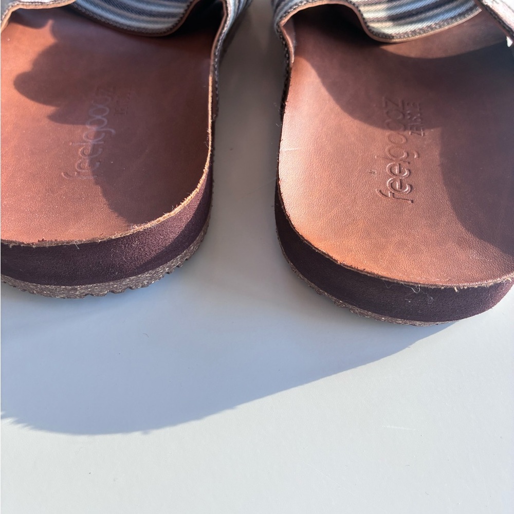 Feelgoodz Zensole Size 9 Cross-Over Leather Sandals - NWT - Picture 9 of 10
